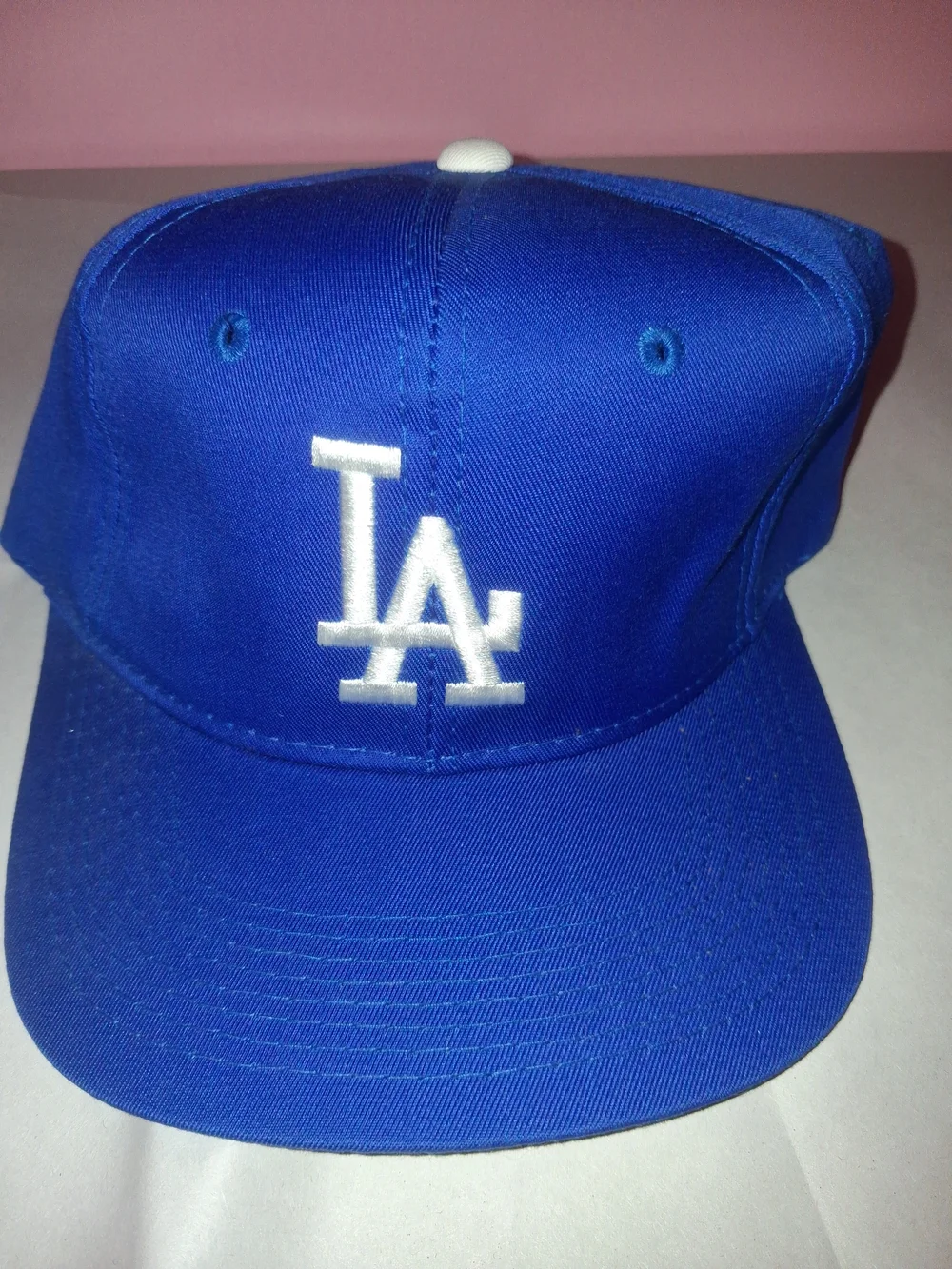 Vintage Los Angeles Dodgers MLB Snapback Hat Cap Royal Blue Green Underbrim Youn